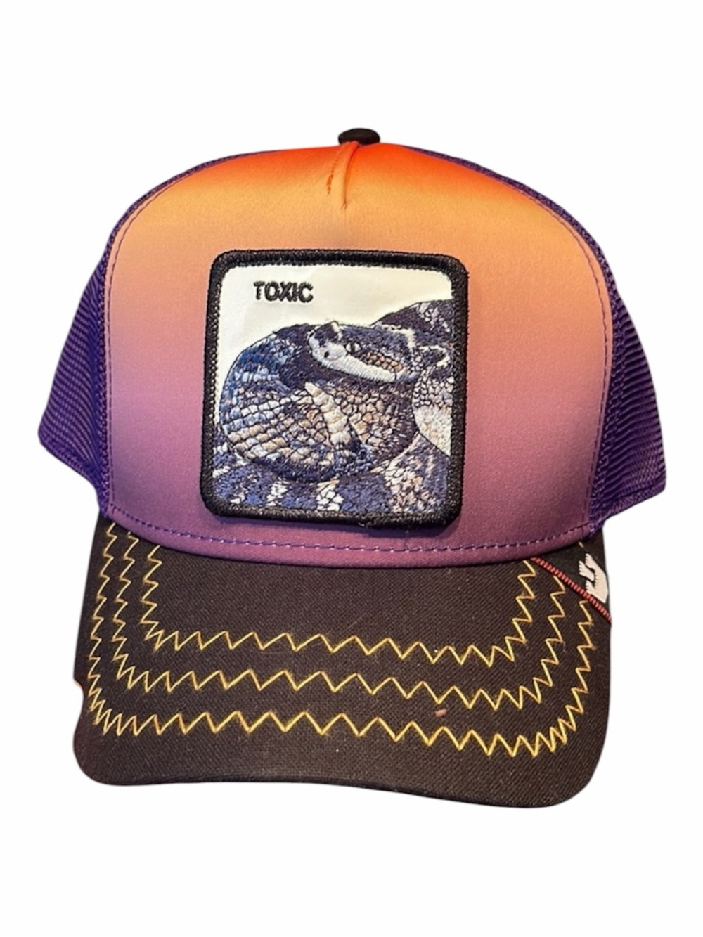 NEW Goorin Bros RATTLESNAKE Trucker hat Toxic Snake Cap Goorin Brothers Reptile